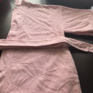 Terry bathrobe palm design
